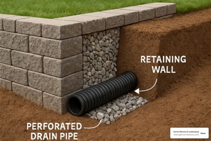 Does a 12 inch retaining wall need drainage?