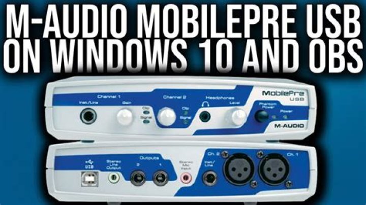 Does the M-audio MobilePre work with Windows 10?