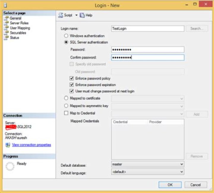 How do I create a SQL Login?
