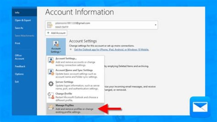 How do I remove an Exchange account from Outlook 2010?