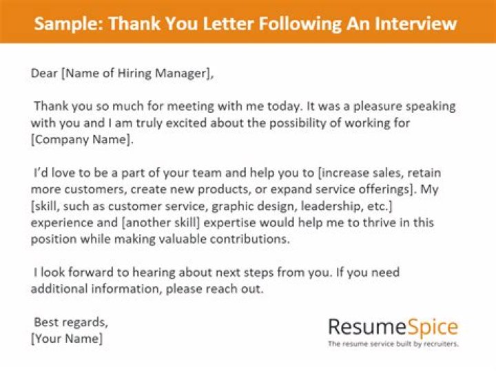 How do I say thank you to HR after interview?