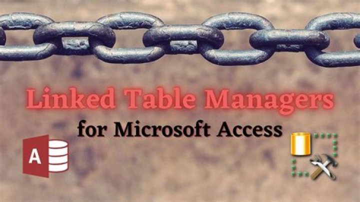 What does linked table manager do in Access?