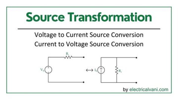 What is source conversion in electrical circuit?