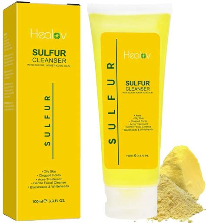 What is sulfur face wash used for?