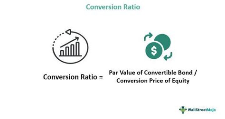 What is the conversion ratio for a convertible bond?