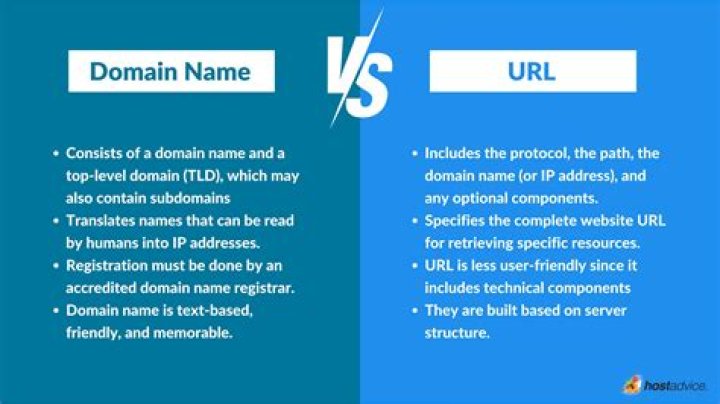 What is the difference between the domain and path of a URL?