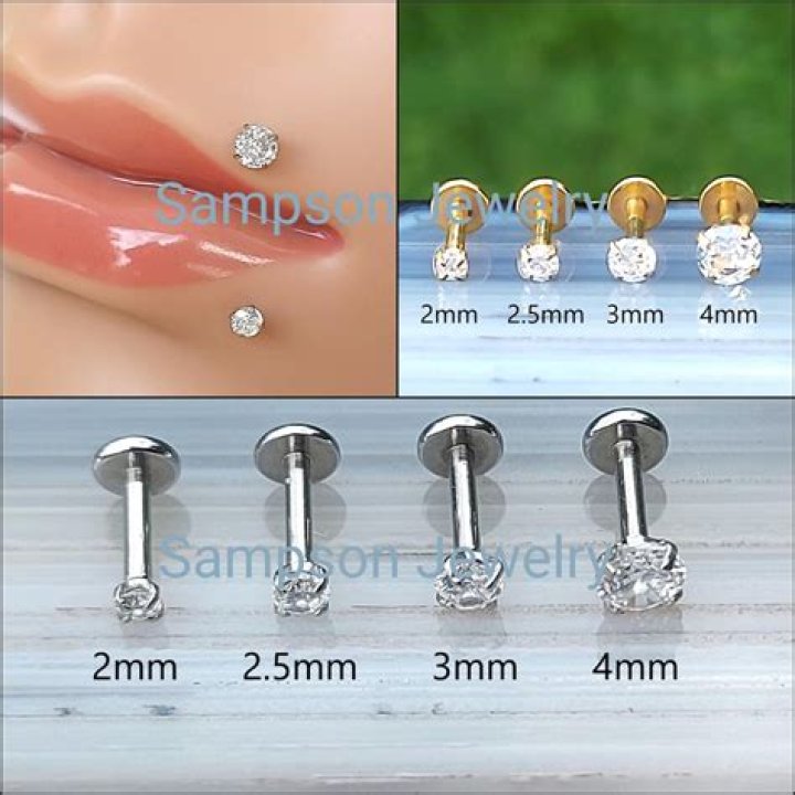 What kind of jewelry is used for Monroe piercing?