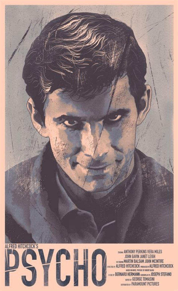 Who designed the psycho poster?