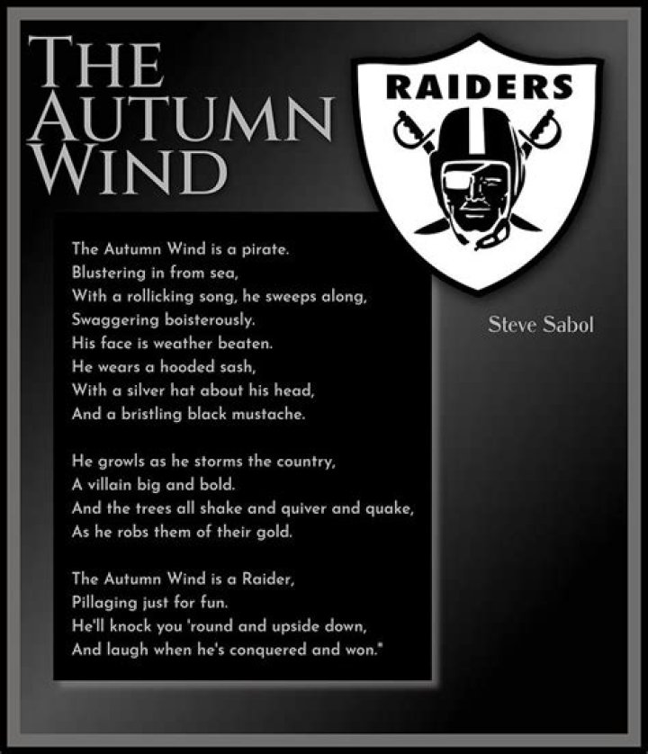 Why are the Raiders called the autumn wind?